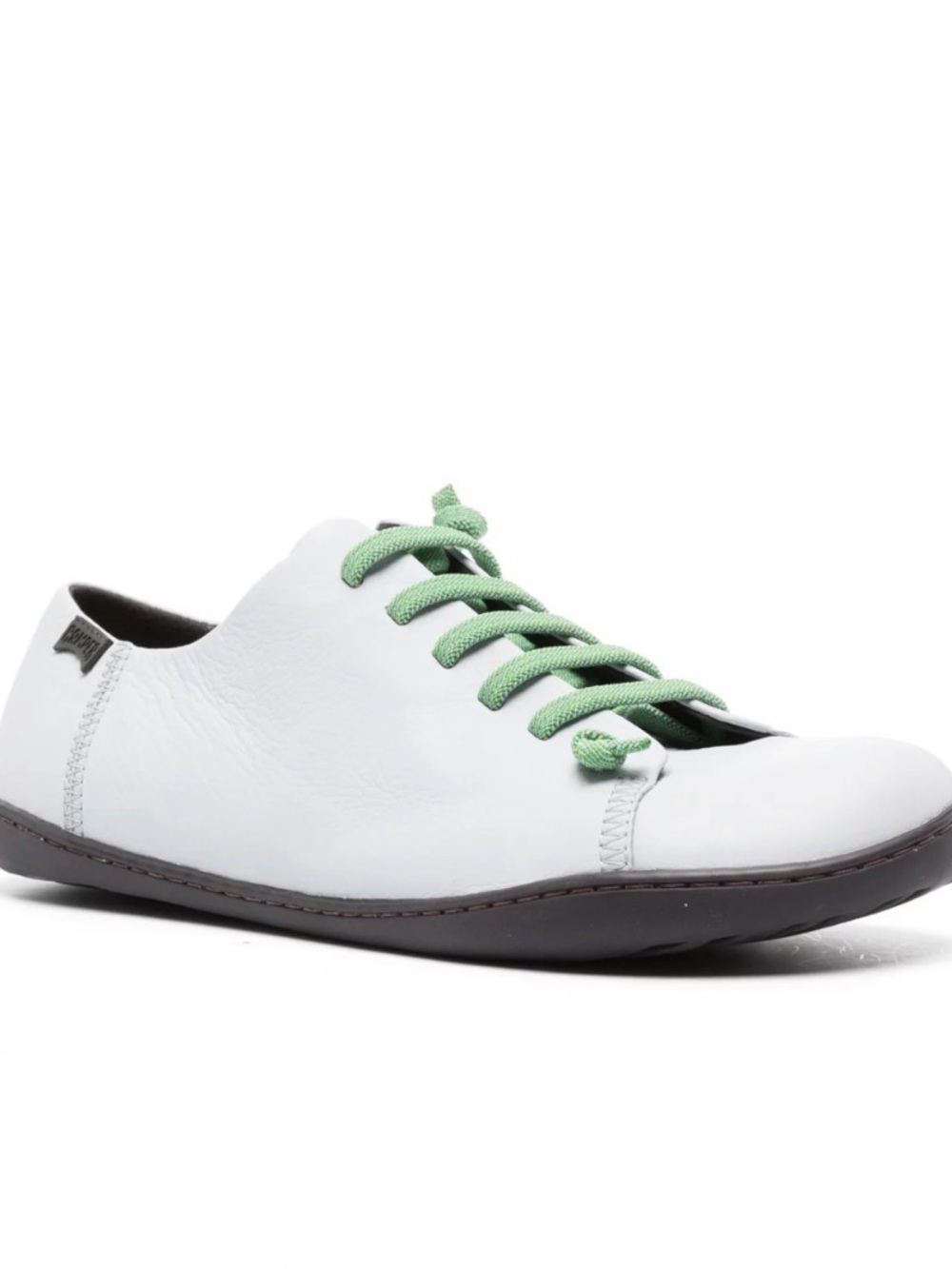 Camper Peu Leather Sneakers with Green Laces